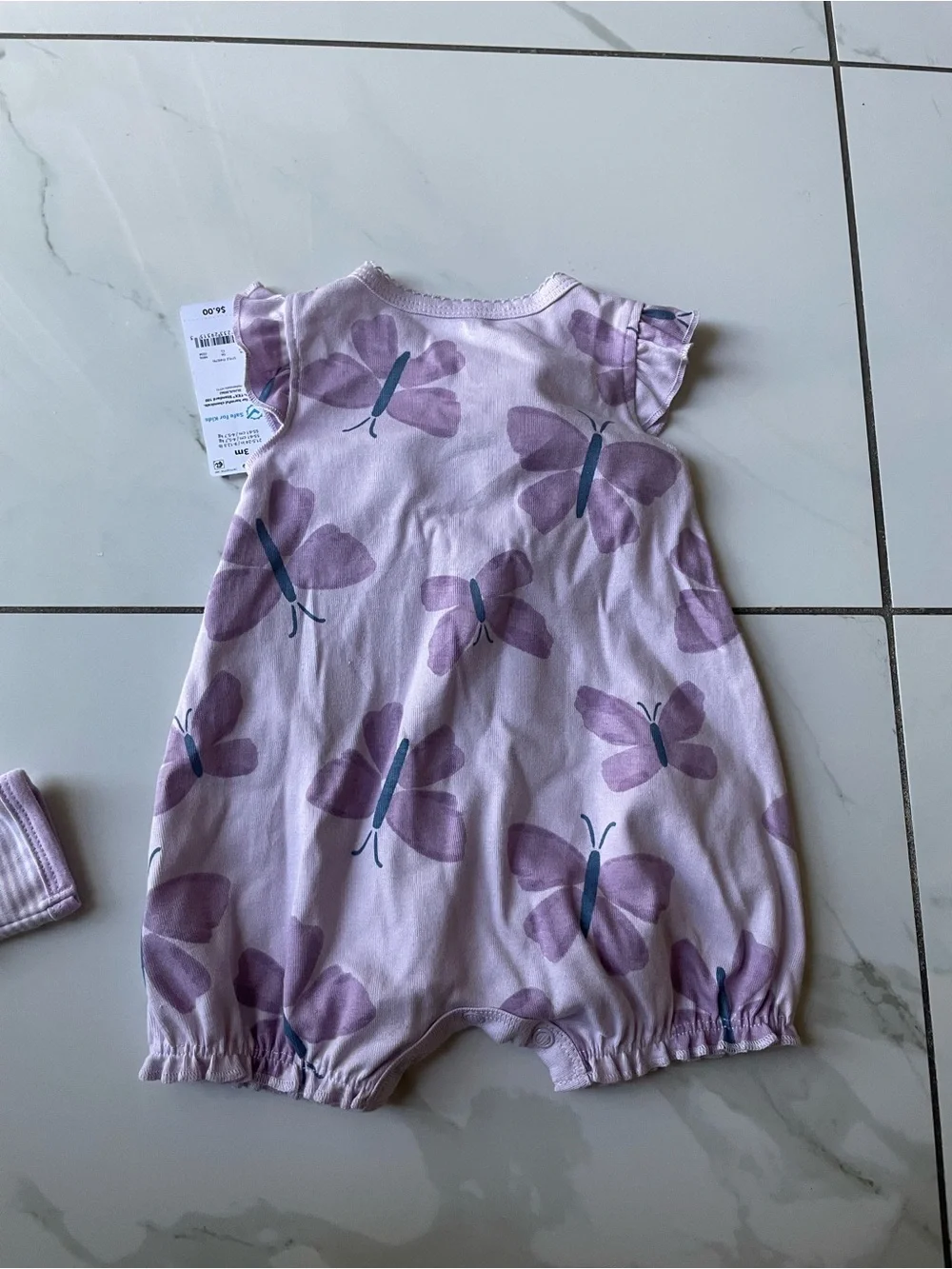 Carter's Lavender & Mint Baby Girl Footed One-Pieces (3-Pack)